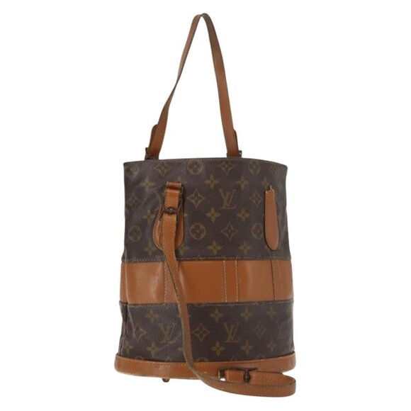 Authentic LOUIS VUITTON Monogram Bucket PM Shoulder Bag USA limited M42238 LV